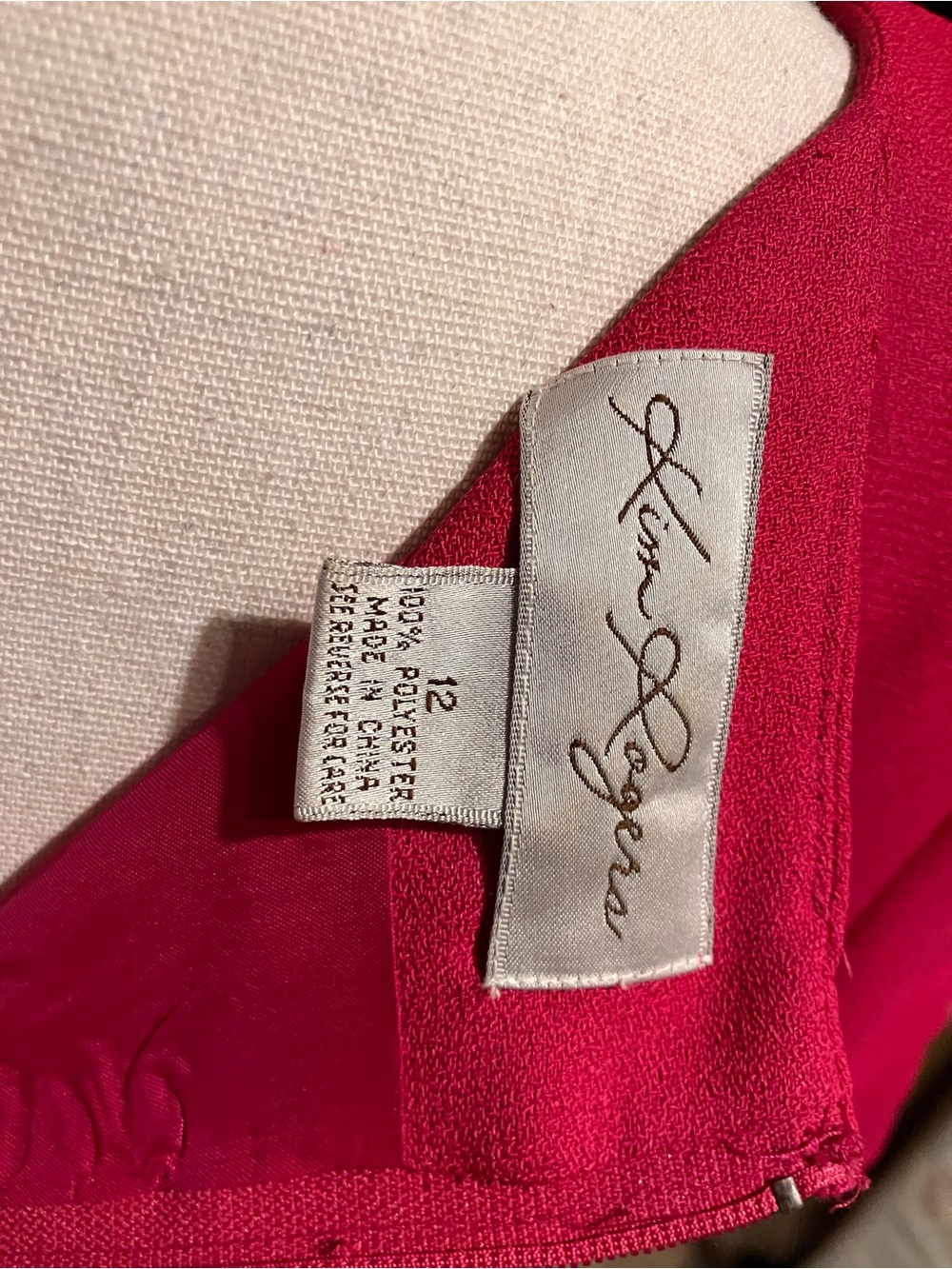 Kim Rogers Hot Pink Square-Neck Short Sleeve Sheath Dress - Picture 5 of 5